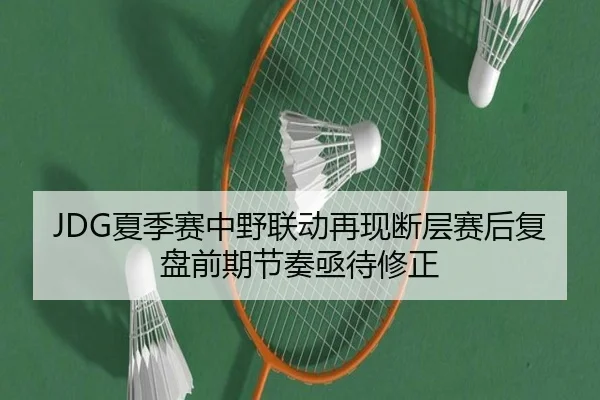 JDG夏季赛中野联动再现断层赛后复盘前期节奏亟待修正